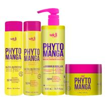 Kit Widi PhytoManga Curvas Shampoo, Condicionador, Ativador Leve, Máscara