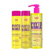 Kit Widi PhytoManga Curvas Shampoo, Condicionador, Ativador Pesado