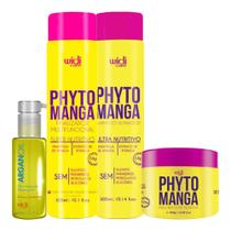 Kit Widi Phytomanga Shampoo Máscara Finalizador Argan Oil