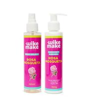 Kit Wike Make Hidratante Corporal e Body Splash Rosa Mosqueta 300ml Kit Wike Make Hidratante Corporal e Body Splash Rosa Mosqueta 300ml
