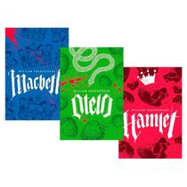 Kit William Shakespeare - Macbeth + Otelo + Hamlet - 3 Livros