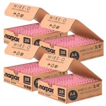 Kit Wire-o 2x1 Rosa Bebê 5/8 - 3/4 - 7/8 - 1 (25un cada) 100un Kit Wire-o 2x1 Rosa Bebê 5/8 - 3/4 - 7/8 - 1 (25un cada) 100un