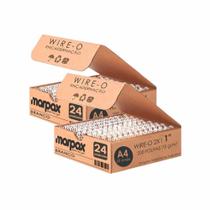 Kit Wire-o para Encadernação 2x1 A4 Branco 1" para 200 fls 48un
