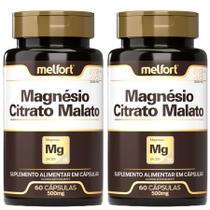 Kit X 2 Citrato malato De Magnésio 500mg 180 Cápsulas