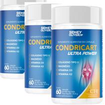 Kit X 3 Condricart Ultra Colageno Tipo Ii 180 Caps 450 Mg mdk