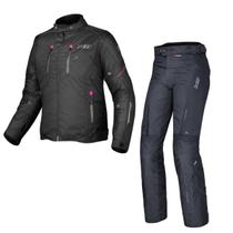 Kit X11 Feminino Jaqueta Iron3 preta Calça Versa Preta Moto