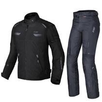 Kit X11 Jaqueta Veler Calça Versa Impermeavel Moto Preto