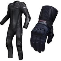 Kit X11 Macacão Apex 1 Peça Preto Luva Impact 3 Longo Preto