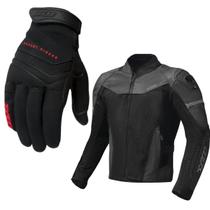 Kit X11 Masculino Jaqueta Sport Naked Cinza Luva Nitro Win