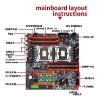 Kit: X99 Xeon 2 Proc E5 2696 V4 + Placa Dual