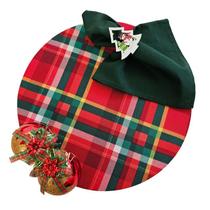 Kit Xadrez Natal 8 Lugares Capa Suplat Base Guard. Anel PG