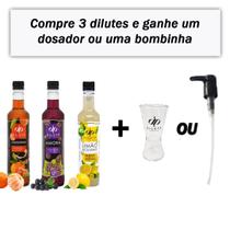 Kit Xarope Dilute Tangerina+Amora+Limão Zero Açucar+ Brinde Kit Xarope Dilute Tangerina+Amora+Limão Zero Açucar+ Brinde
