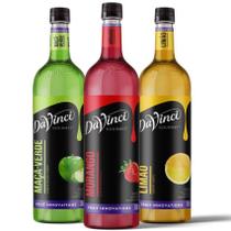 Kit Xarope Maçã Verde, Morango E Limão 750 Ml Cada