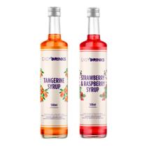 Kit Xarope Tangerina + Morango Framboesa Easy Drink 500ml