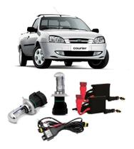 Kit Xenon Farol Alto E Baixo Bixenon 8000k - Ford Courier Kit Xenon Farol Alto E Baixo Bixenon 8000k - Ford Courier