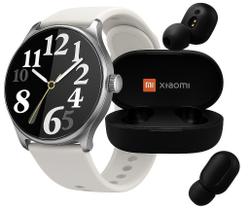 KIT XiaomiMI Relogio Smartwatch Haylou Solar Lite esportivo prova dágua para android e iOs e Fone Mi AirDots2 Global