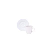 Kit Xícara e Pires de Café Tramontina Leonora em Porcelana 70 ml 12 Peças Kit Xícara e Pires de Café Tramontina Leonora em Porcelana 70 ml 12 Peças