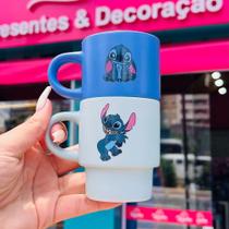 Kit Xícara Empilhável Stitch Disney Kit Xícara Empilhável Stitch Disney