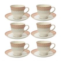 Kit Xícaras De Chá De Porcelana Coreana 12pcs Dolce Home Kit Xícaras De Chá De Porcelana Coreana 12pcs Dolce Home