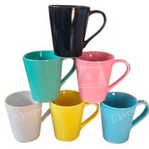 Kit Xícaras Jogo 6 Peças Porcelana Tulipa Premium Innovare 250ml Café Chá Chicara