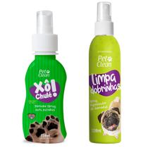 Kit Xo Chulé + Limpa Dobrinhas para Cães Pet Clean