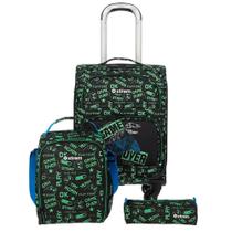 Kit Xtrem Com Mala 3 Peças Speedy Pack 326 Dino Verde