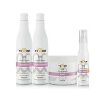 Kit Yellow Liss Shampoo Condicionador Máscara Leave In