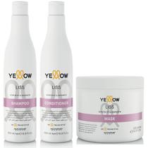 Kit Yellow Liss Shampoo + Máscara + Condicionador 500ml
