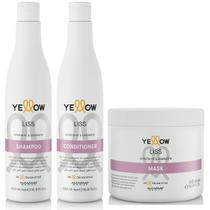 Kit Yellow Liss Shampoo + Máscara + Condicionador 500Ml