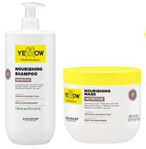 Kit Yellow Nutritive Alfaparf Shampoo 1000ml e Máscara 500ml Nutrição e Reparação para os Fios Kit Yellow Nutritive Alfaparf Shampoo 1000ml e Máscara 500ml Nutrição e Reparação para os Fios