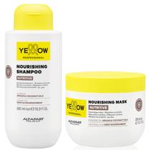 Kit Yellow Nutritive Alfaparf Shampoo 500ml e Máscara 300ml Nutrição e Reparação para os Fios