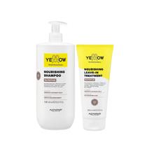 Kit Yellow Nutritive Tratamento Nutritivo - Shampoo 1L + Leave-In 200ml Kit Yellow Nutritive Tratamento Nutritivo - Shampoo 1L + Leave-In 200ml