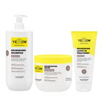 Kit Yellow Nutritive Tratamento Nutritivo - Shampoo 1L + Máscara 500ml + Leave-In 200ml
