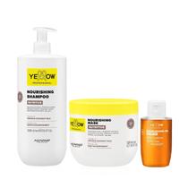 Kit Yellow Nutritive Tratamento Nutritivo - Shampoo 1L + Máscara 500ml + Óleo Capilar 100ml
