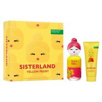 Kit yellow peony united colors benetton sisterland - eau de toilette 80ml + body lotion 75ml