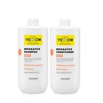 Kit Yellow Repair Tratamento Reparador - Shampoo & Condicionador 1 Litro Kit Yellow Repair Tratamento Reparador - Shampoo & Condicionador 1 Litro