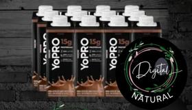Kit Yopro Danone Proteina 15g cada c/ 3 unidades Chocolate