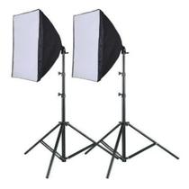 Kit Youtuber 2 Softbox 50 X 70 E27 Luz + 2 Tripes 2m Kit Youtuber 2 Softbox 50 X 70 E27 Luz + 2 Tripes 2m
