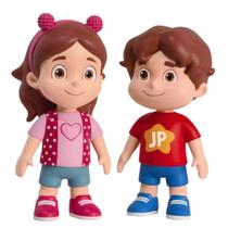 Kit Youtuber Bonecos Mini Maria Clara E JP 12cm Personagens Em Vinil Brinquedo Articulado Baby Brink