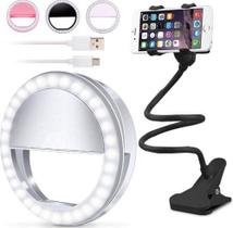 Kit Youtuber Suporte Flexível Celular + Luz Flash Ring Light Kit Youtuber Suporte Flexível Celular + Luz Flash Ring Light