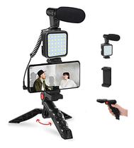 Kit Youtuber Vlog Live Tripé Celular Suporte Led E Microfone Kit Youtuber Vlog Live Tripé Celular Suporte Led E Microfone Kit Youtuber Vlog Live Tripé