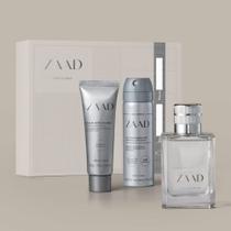 KIT ZAAD (produtos em tamanho para viagem) perfume 50ml aerosol 31g balm apos barba 40g - O BOTICARIO