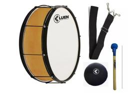 Kit Zabumba 20x18" Madeira Luen 29262 + Pad, Baq e Correia Kit Zabumba 20x18" Madeira Luen 29262 + Pad, Baq e Correia