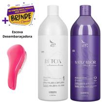 Kit Zap Matizadora Blonder 1L + Shampoo Antirresiduos 1L