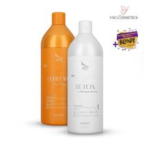 Kit Zap Progressiva Extreme Briliant 1L e Shampoo Detox 1L