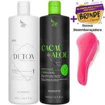 Kit Zap Shampoo Detox e Máscara Cacau E Aloe 500ml Kit Zap Shampoo Detox e Máscara Cacau E Aloe 500ml