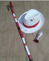 Kit Zé Pelintra, Chapéu,+ Bengala +tulipa.