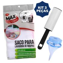 Kit Zero Pelos 1 Saco Roupas + 1 Filtro + 1 Mini rolo
