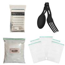 Kit Zip Lock + Cal Virgem + Talher + Manta Aluminizada