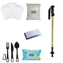 Kit Ziplock + Cal + Talher + manta + Lenço + Bastão Kit Ziplock + Cal + Talher + manta + Lenço + Bastão